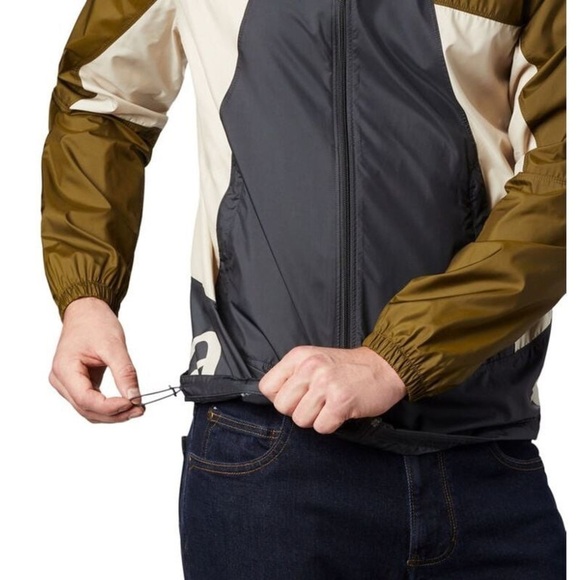 NEW Columbia Men's Point Park Windbreaker Packable Jacket with Stow Away Hood - Picture 6 of 10
